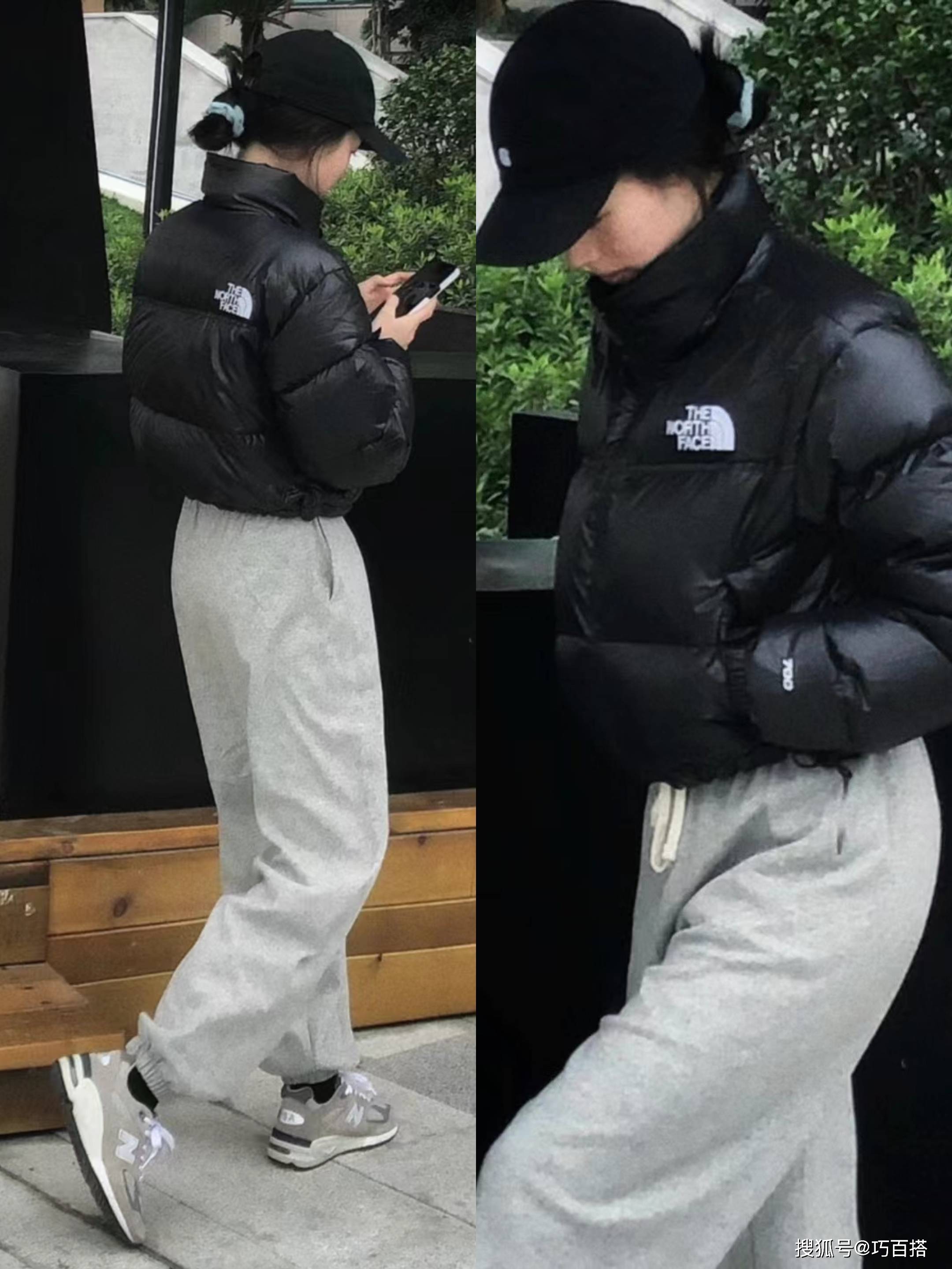超短羽绒服+运动裤终于爆了！今年过年这样穿清爽干净又能锁温(图9)