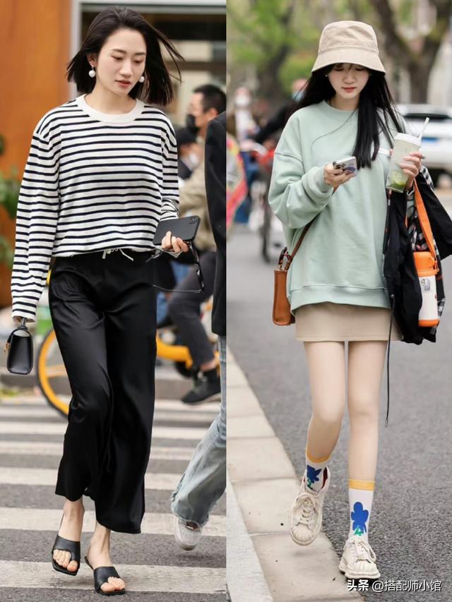 降温后去上海才发现会穿的女人都放弃卫衣运动裤了反而高级(图8)