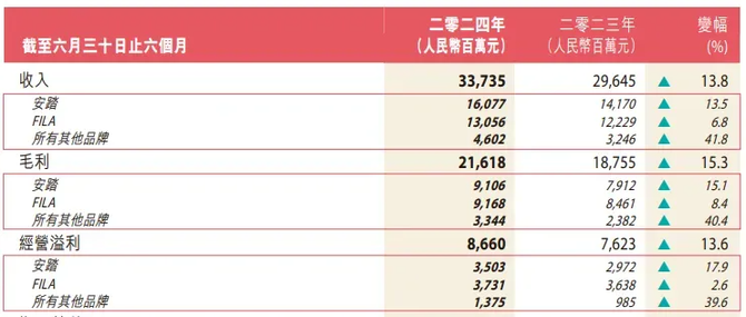 中国本土四大运动品牌2024上半年业绩与门店汇总(图1)
