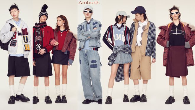 Ambush2024秋冬系列校园制服运动简洁(图20)