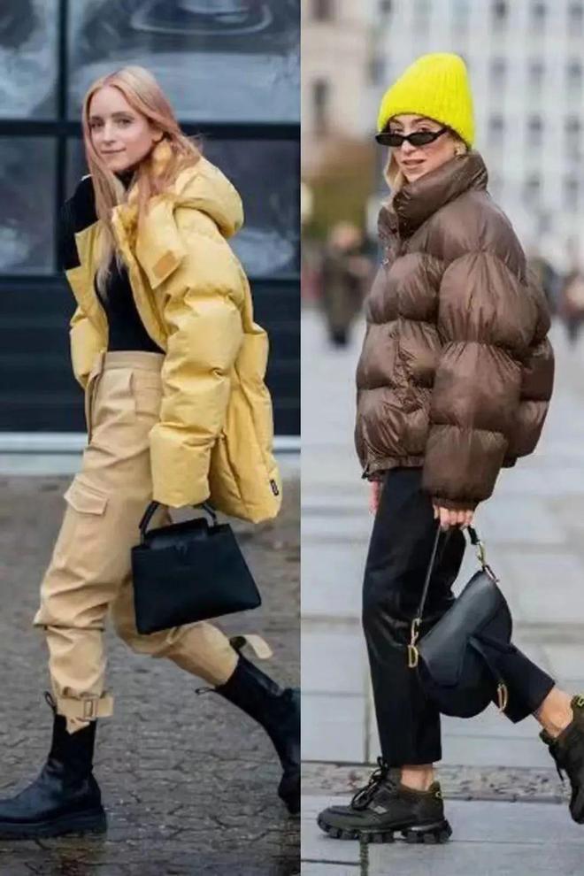 原来“羽绒服”也能穿出时尚感！看这16套街拍造型太炫酷(图2)