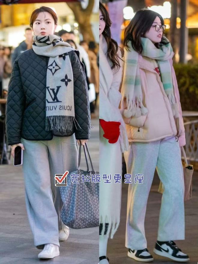 被重庆女生惊艳了！满大街都是“大衣+运动裤”洋气显高还保暖(图5)