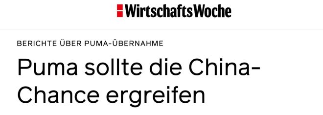 德国品牌彪马将被中国企业收购？德媒这样评(图1)